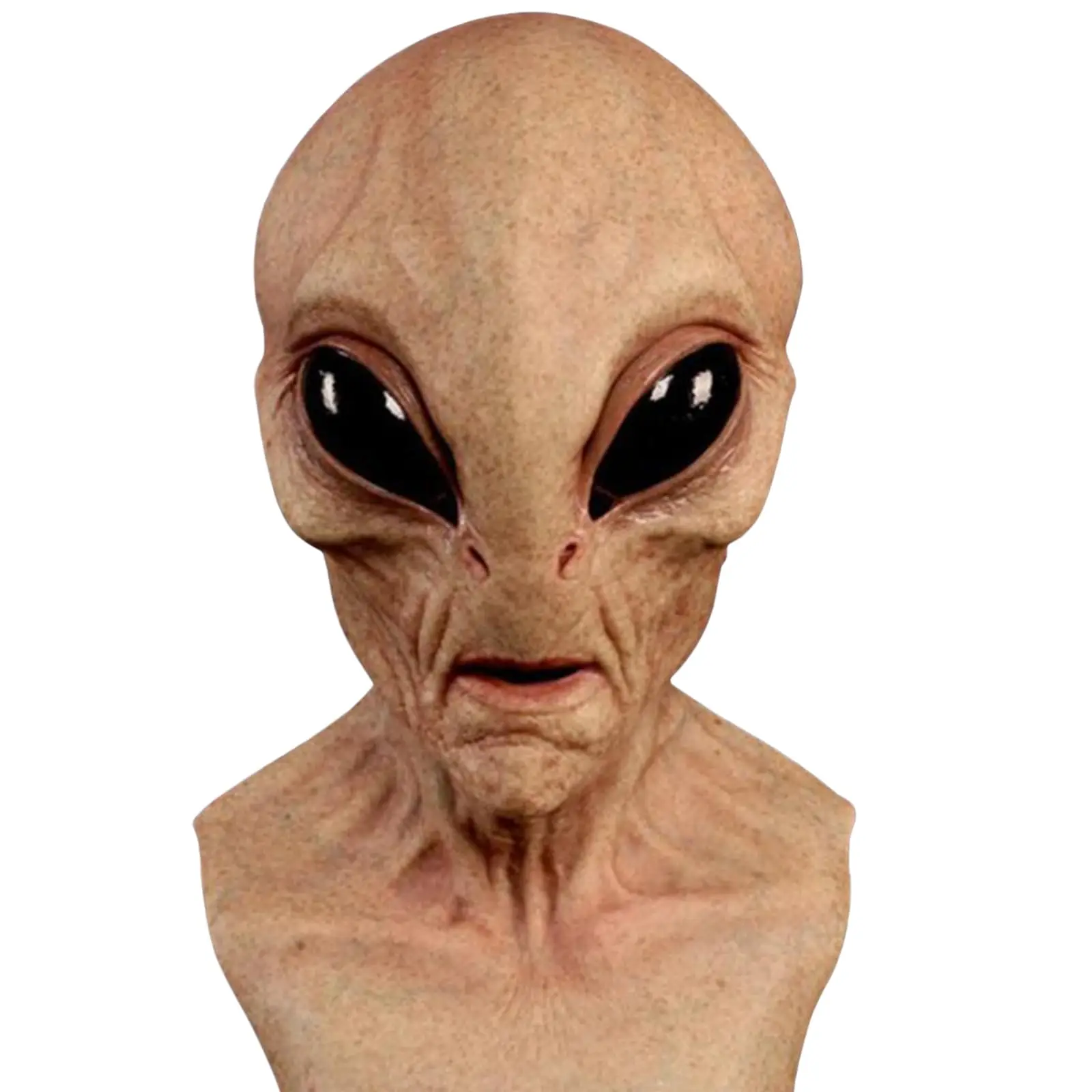Latex Alien Mask Realistic - 할로윈 외계인 마스크, 사실적인 악당 라텍스