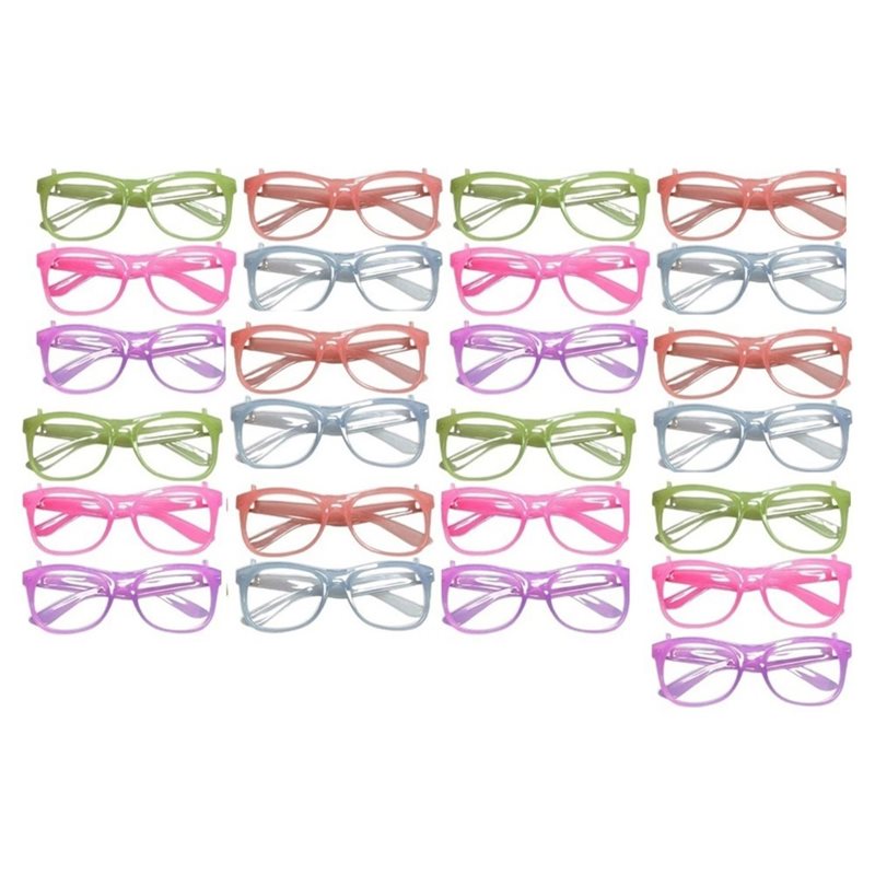 Glow In The Dark Party Glasses - WCS 야광 안경 20개 세트, 렌즈