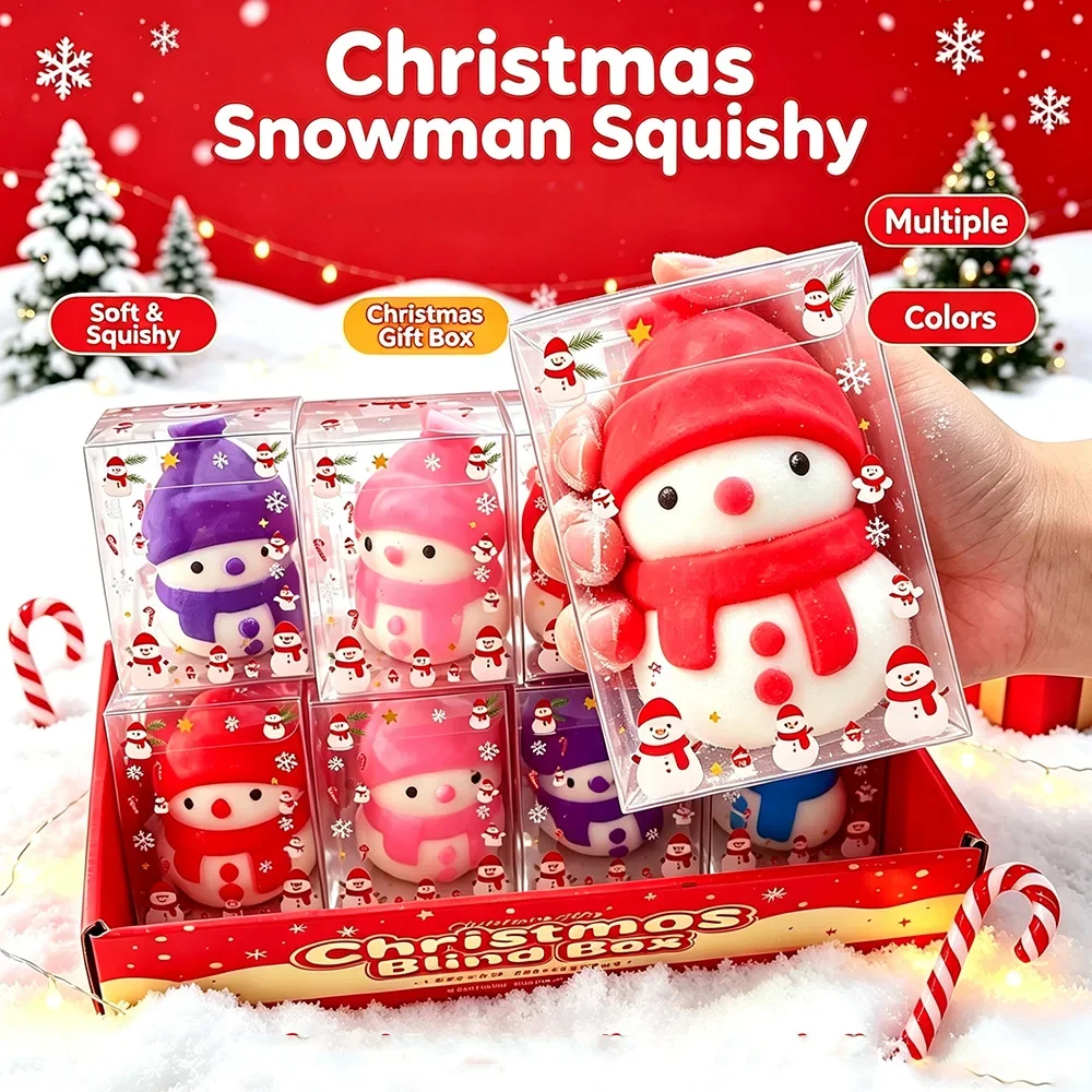 Novelty Gifts - 크리스마스 눈사람 모양 스트레스 해소용 장난감,