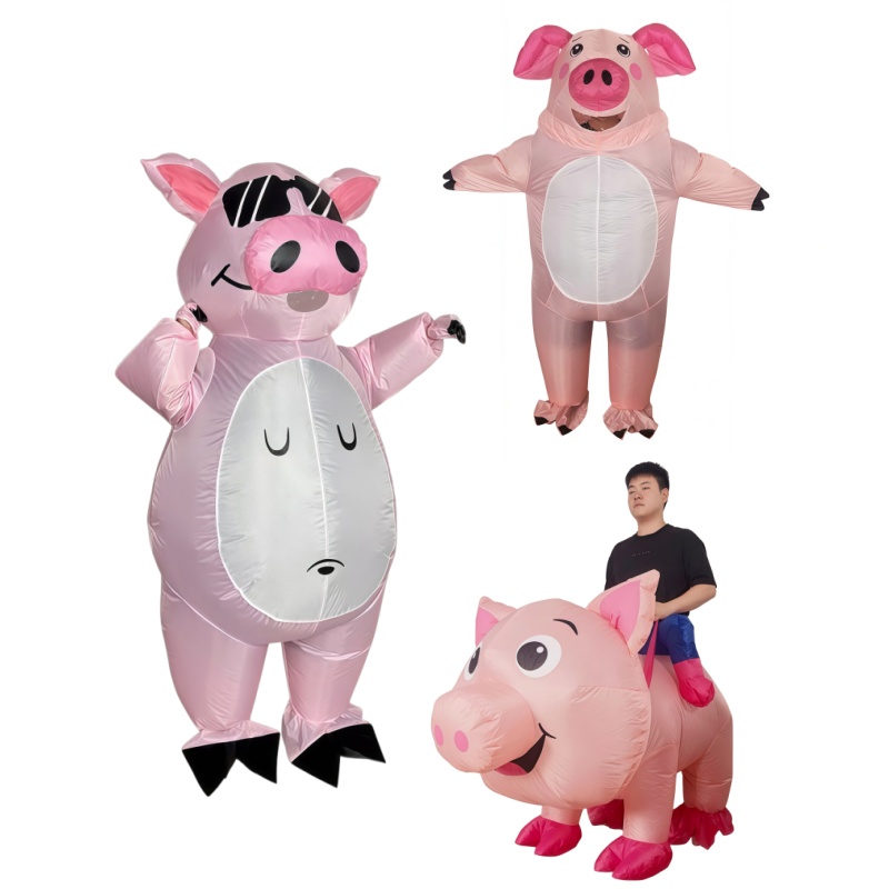 돼지 모양의 스탠딩 인형 의상, 성인용, 귀여운 분홍색 - Costumes 리뷰 및 가격