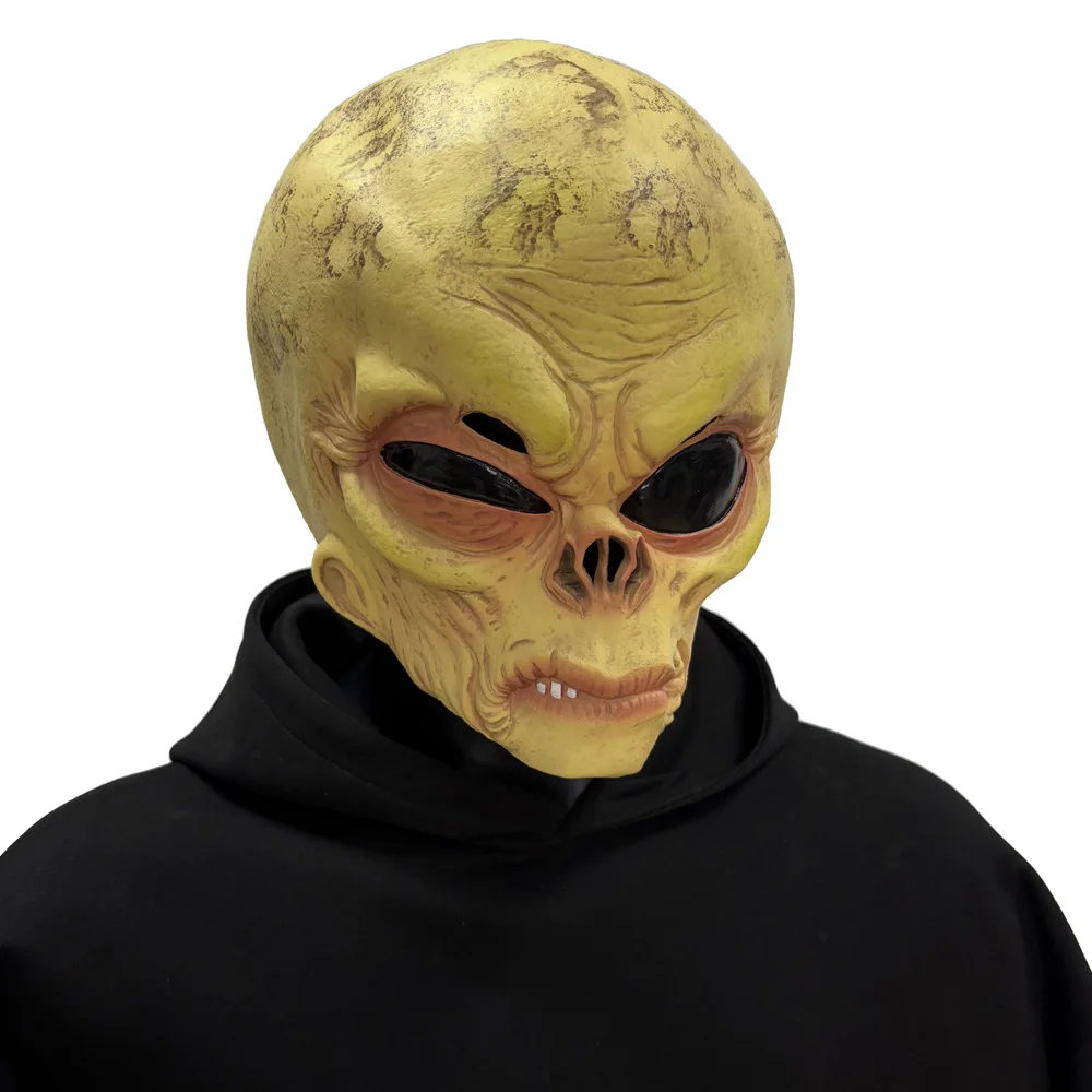 재미있는 외계인 해골 마스크, 사실적인 큰 눈, UFO - Latex Alien Mask Realistic 리뷰 및 가격