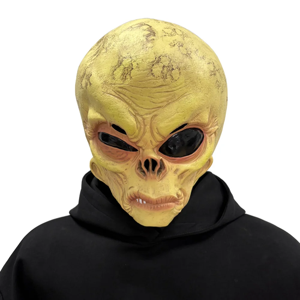재미있는 외계인 해골 마스크, 사실적인 큰 눈, UFO - Latex Alien Mask Realistic 리뷰 및 가격