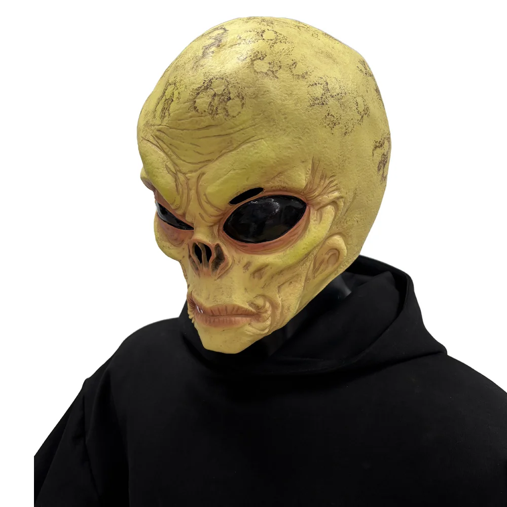 재미있는 외계인 해골 마스크, 사실적인 큰 눈, UFO - Latex Alien Mask Realistic 리뷰 및 가격