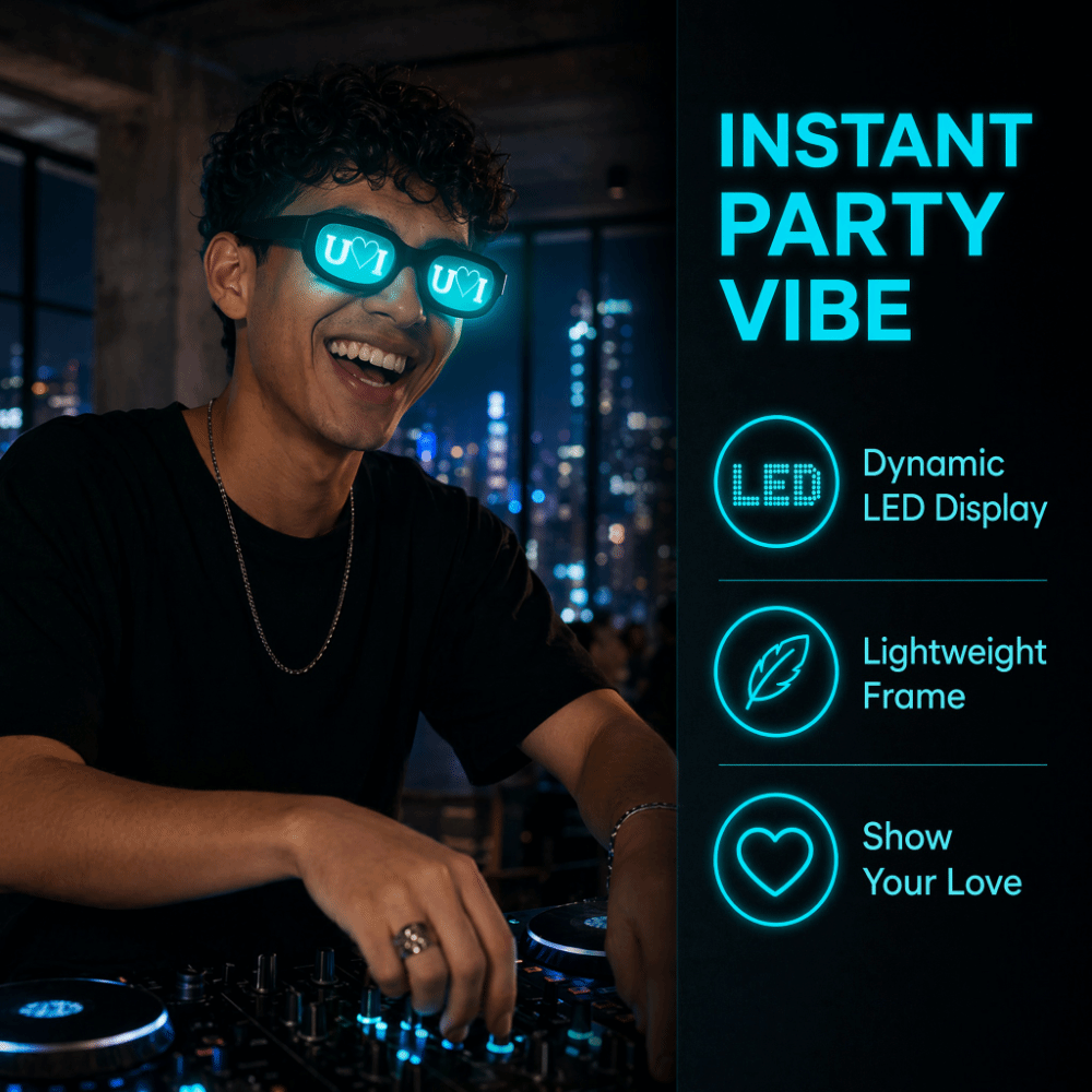특수 효과 LED 안경, 발광 네온, 미래지향적인 디자 - Glow In The Dark Party Glasses 리뷰 및 가격