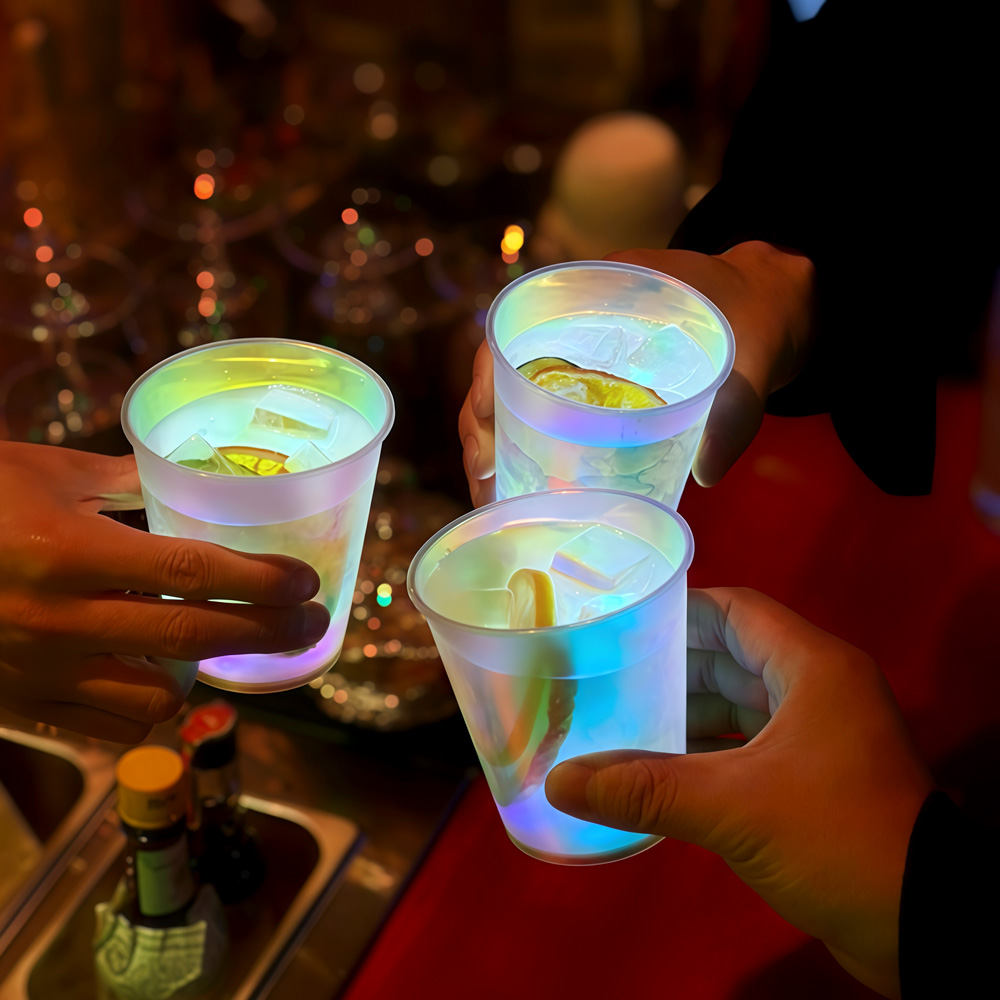 10개 LED 야광 컵, 발광 와인잔, 일회용 컵, 네 - Glow In The Dark Party Glasses 리뷰 및 가격
