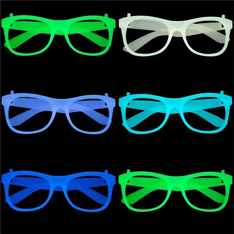 WCS 야광 안경 20개 세트, 렌즈 없는 프레임, 파 - Glow In The Dark Party Glasses 리뷰 및 가격