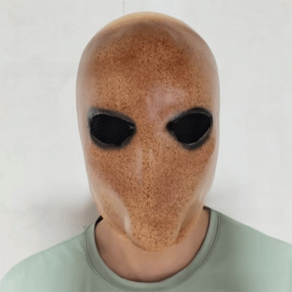 얼굴이 없는 남자 할로윈 슬렌더맨 마스크, 무독성, 의 - Latex Alien Mask Realistic 리뷰 및 가격