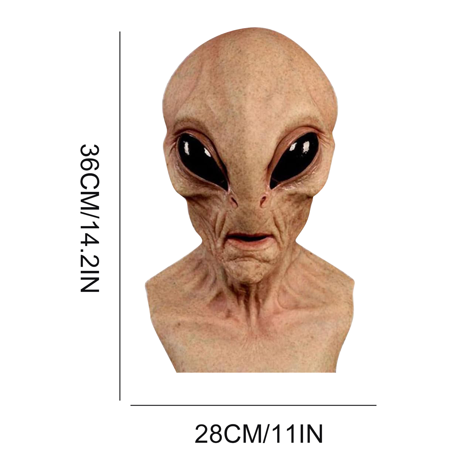 이상한 외계인 마스크, 라텍스 소재, 사실적인 외계인  - Latex Alien Mask Realistic 리뷰 및 가격