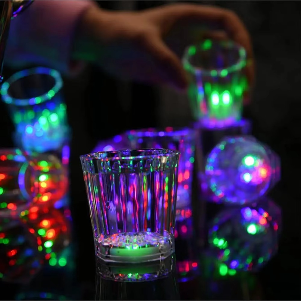 12개/24개 세트 LED 조명 샷 글라스, 어두운 곳 - Glow In The Dark Party Glasses 리뷰 및 가격