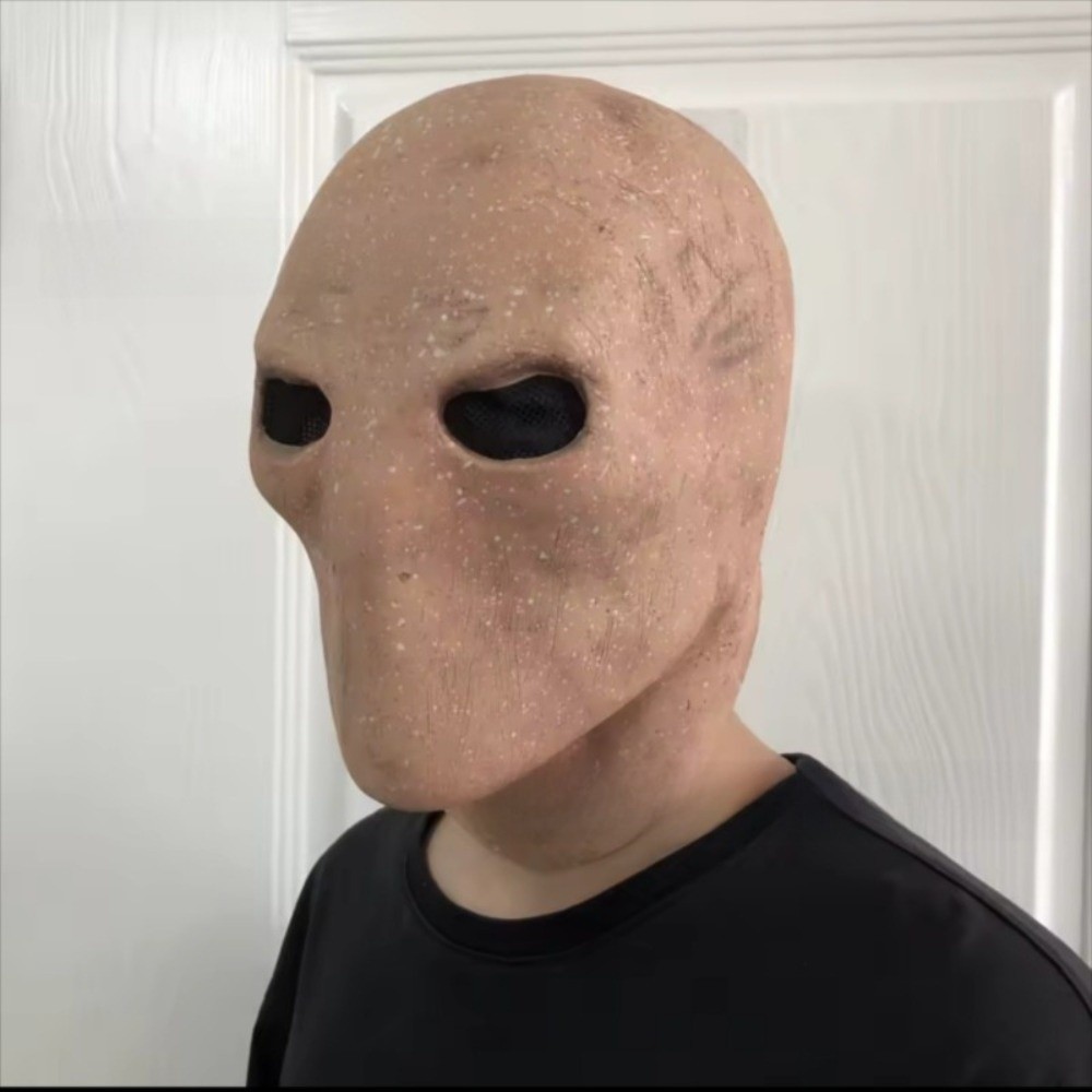 얼굴 없는 남자 할로윈 슬렌더맨 마스크 드레스업 리얼리 - Latex Alien Mask Realistic 리뷰 및 가격