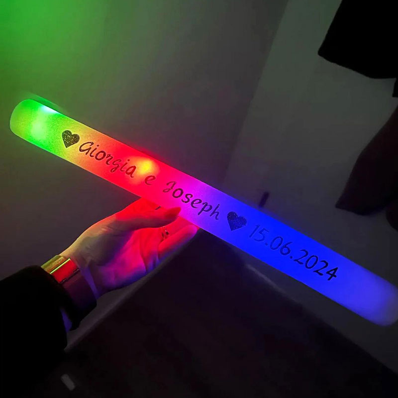 30개의 LED 발광 폼 스틱, 맞춤형으로 제작 가능한 - Flashing Led Foam Sticks Party 리뷰 및 가격