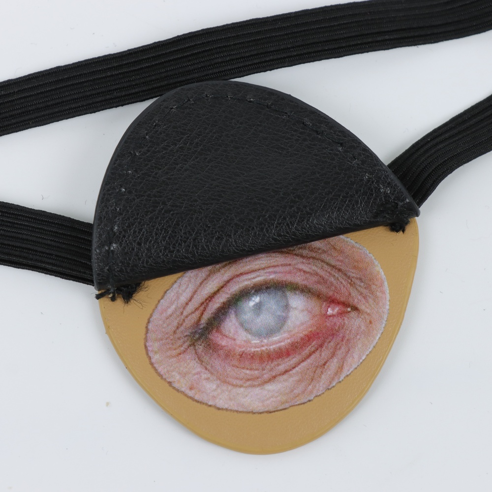 검은색 PU 가죽 해적 안대, 독특한 눈 모양 디자인의 - Costumes 리뷰 및 가격