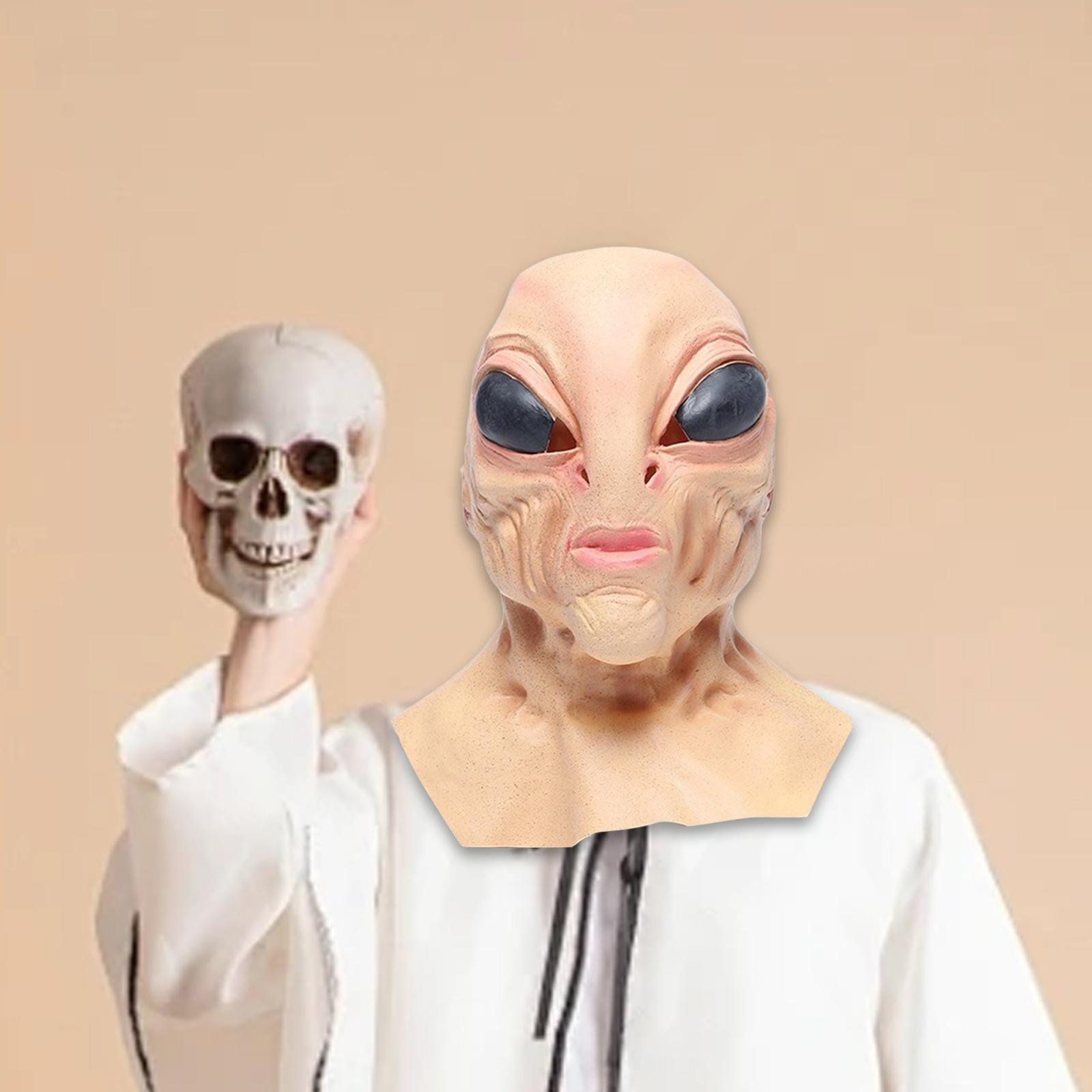 라텍스 외계인 마스크, 성인 및 청소년용, 할로윈 파티 - Latex Alien Mask Realistic 리뷰 및 가격