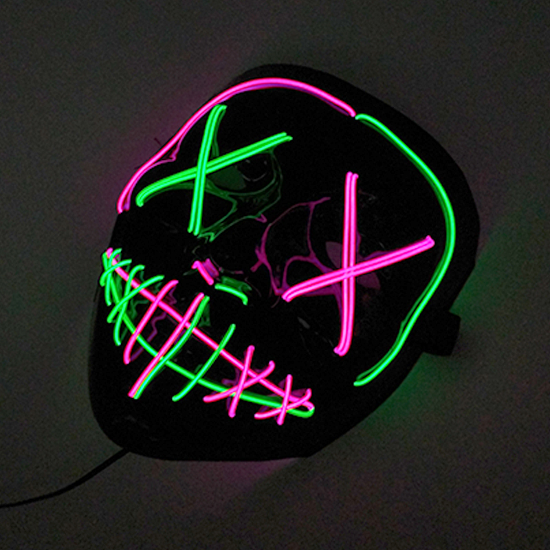 무선 형광 혼합 색상 라이트 업 퍼지 마스크 코스프레  - Led Purge Mask Halloween 리뷰 및 가격