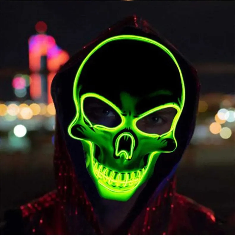 네온 마스크 LED 라이트 업 파티 마스크, 퍼지, 선 - Led Purge Mask Halloween 리뷰 및 가격