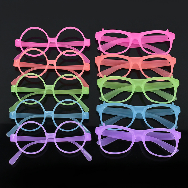 1개 야광 네온 안경, 파티 선물용, 발광 레트로 프레 - Glow In The Dark Party Glasses 리뷰 및 가격
